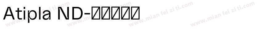 Atipla ND字体转换
